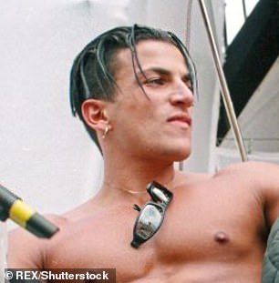 Pete's nose before the surgery