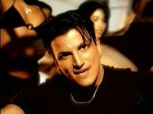The singer, 53, took to Instagram on Monday to talk about the surgery, which happened 10 days before he filmed his music video All About Us which was released in 1997 (pictured)