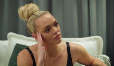 The stress of being the subject of a vile text exchange has clearly got to Married At First Sight bride Alissa Fay (pictured)