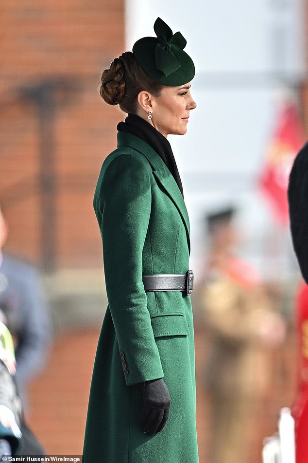 Last year, Princess Catherine marked her first solo St Patrick¿s Day parade as colonel of the Irish Guards