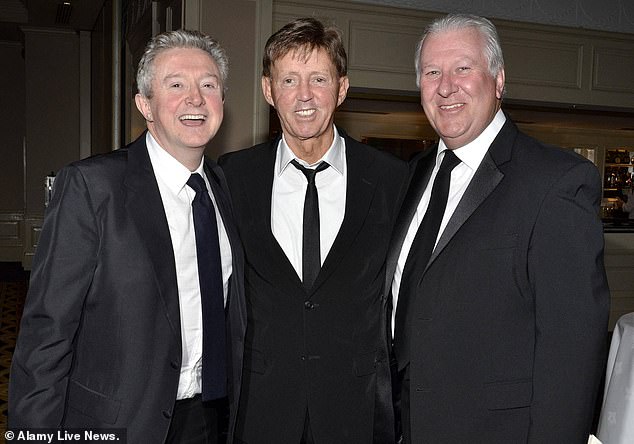Ronan (far right) with Louis Walsh and Dickie Rock