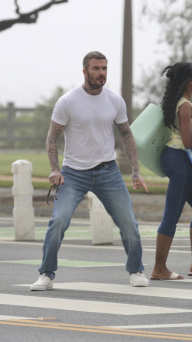 One told the Daily Mail: 'Far from it being a summit, David was totally in the dark about where Brooklyn was and had no idea that he had just missed him, not just once, but twice'