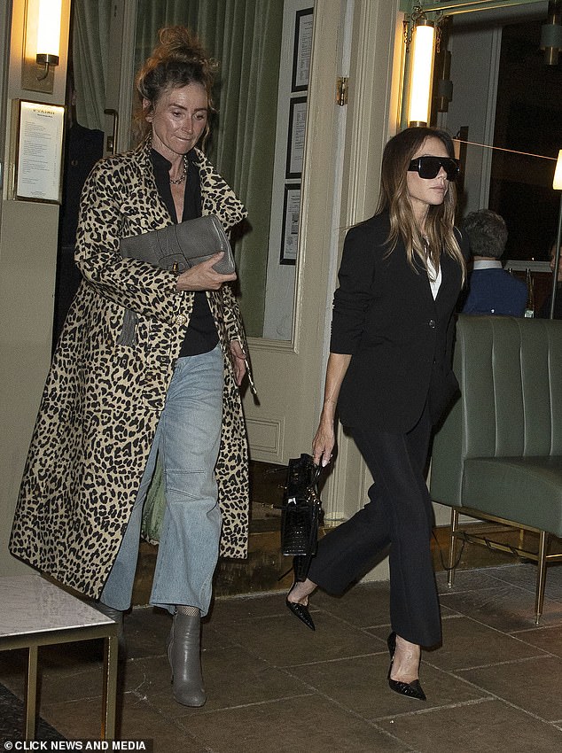 Victoria Beckham enjoyed a girls' night out with Tana Ramsay and Jo Manoukian, (pictured) at her favourite Notting Hill restaurant Dorian on Tuesday night