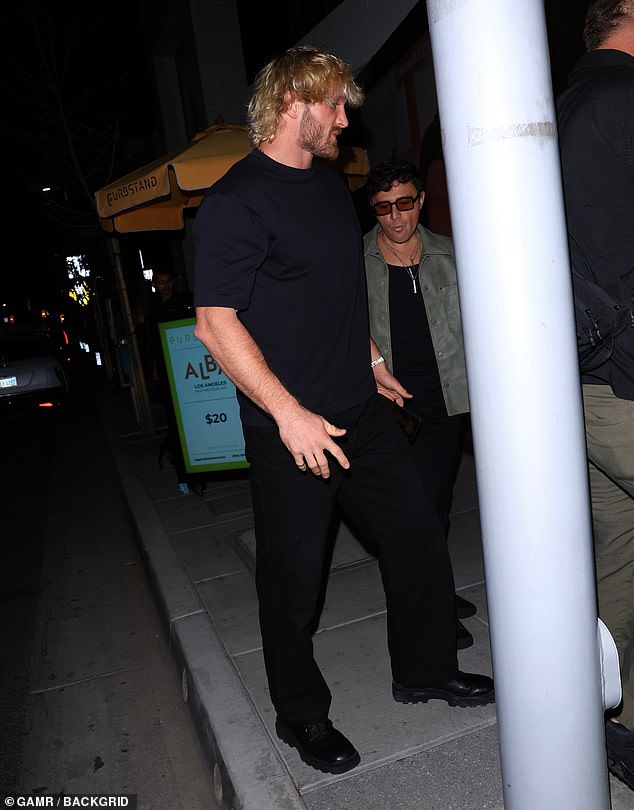 Logan Paul made a speedy entrance at the star-studded bash