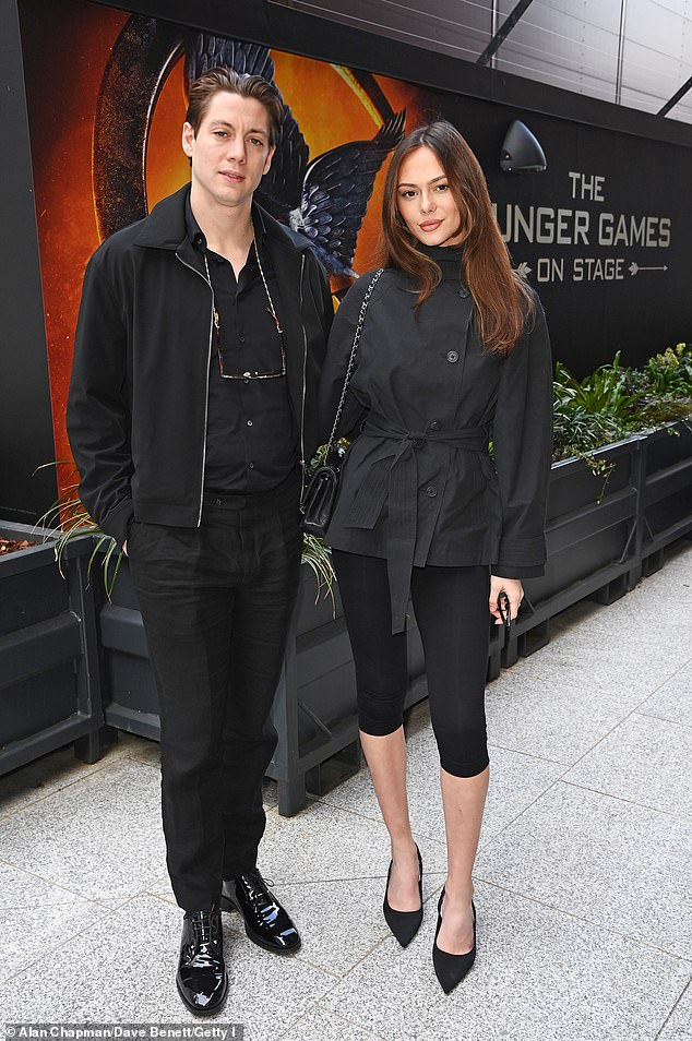 Made In Chelsea's Sam Vanderpump and wife Alice Yaxley attended a special performance of The Hunger Games: On Stage in London's Canary Wharf on Sunday.