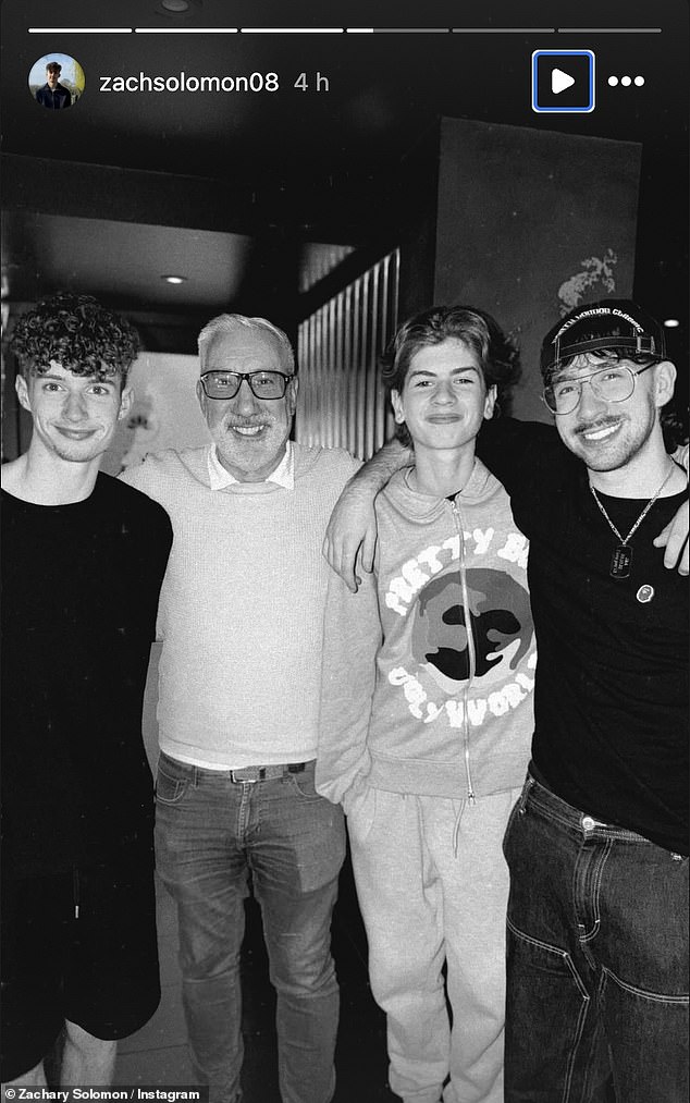 Zachary took to social media on Sunday to post a series of snaps from his big night