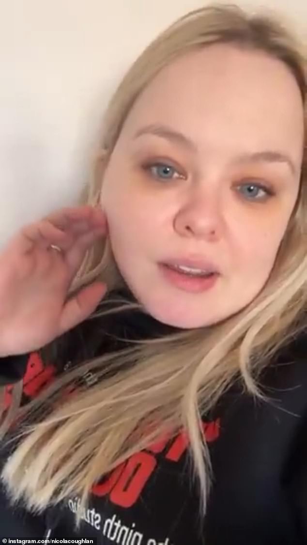 Nicola Coughlan has admitted she struggles with her own social media and has made the decision to delete her account on Monday