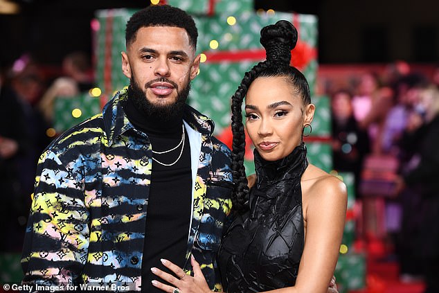 Leigh-Anne tied the knot with her footballer beau Andre, both 34, in June 2023 after welcoming their twins together in August 2021 (pictured in 2021)