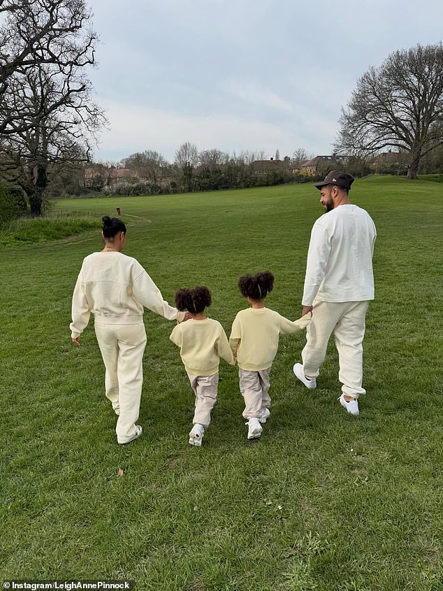 Leigh-Anne Pinnock has shared a rare photo of her twin daughters and her husband Andre Gray after opening up about his 'betrayal'