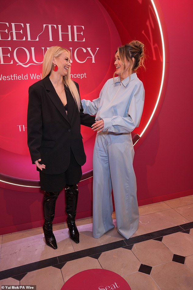 The pair, who have been busy promoting their reunion tour with bandmate Nicole Scherzinger, appeared in great spirits as they reunited at the launch