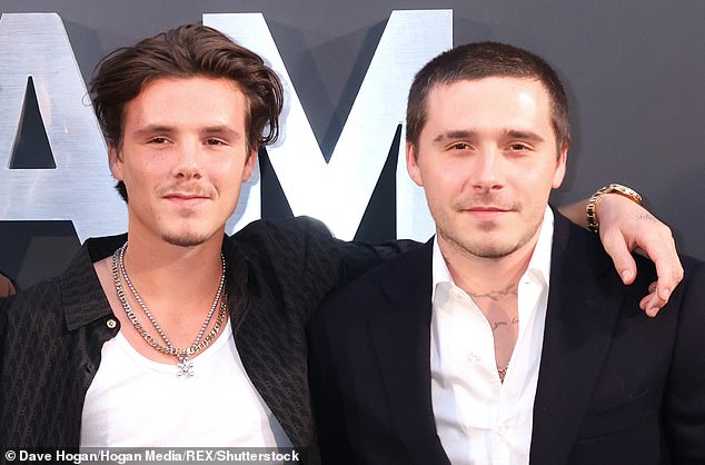 Earlier this week, an emotional Cruz struggled to hold back tears while performing a song widely thought to be about his brother Brooklyn' family estrangement (pictured in 2023)