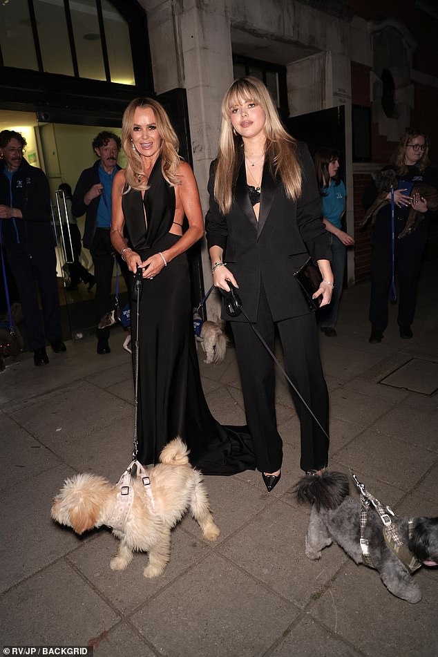 Other stars in attendance included Amanda Holden, who was joined by her lookalike daughter Lexi, 20, for the evening in London