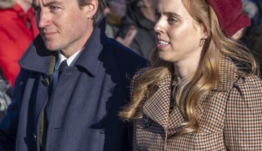 Princess Beatrice and Edoardo Mapelli at the Christmas Morning Service last year