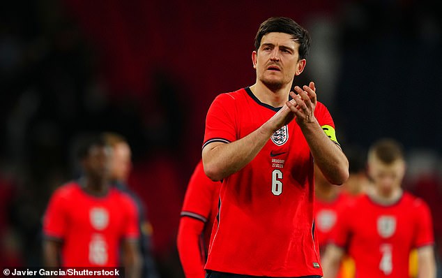 ...but the defender's World Cup hopes took a blow when Thomas Tuchel admitted after the game that Maguire wasn't among his four first-choice centre backs