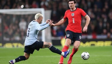 Harry Maguire was one of the standout players in England's 1-1 draw with Uruguay last night