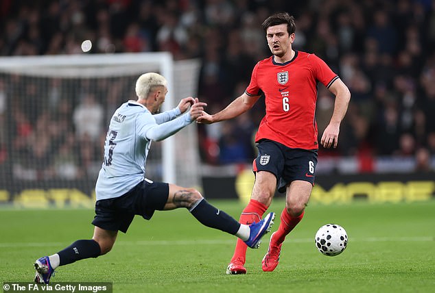 Harry Maguire was one of the standout players in England's 1-1 draw with Uruguay last night