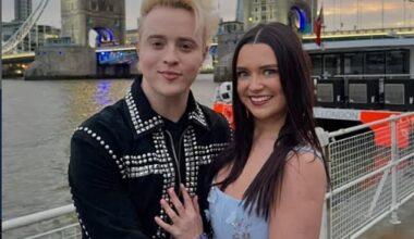 Jedward's John Grimes put on a very sparkly display as he launched his new girlfriend in a sweet social media post on Saturday