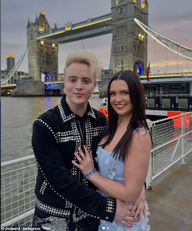 Jedward's John Grimes put on a very sparkly display as he launched his new girlfriend in a sweet social media post on Saturday