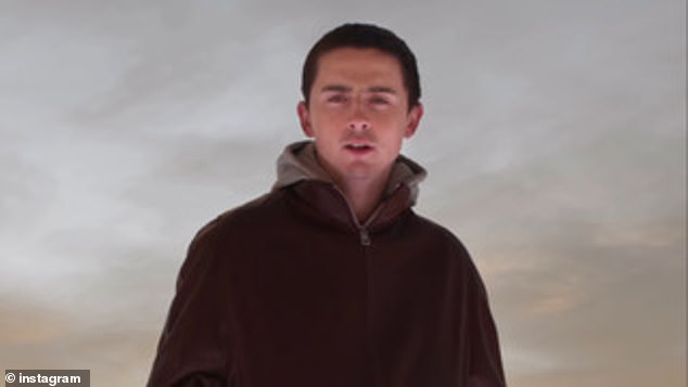 Matarazzo's commerical mimicked a video Chalamet posted to his Instagram account late last year to plug Marty Supreme