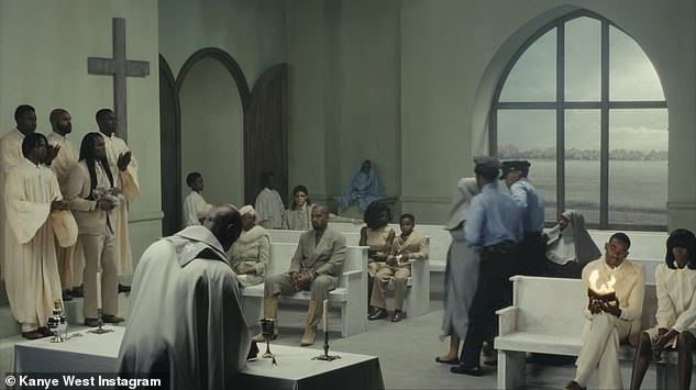 The 48-year-old music artist released his 12th album, BULLY, on Friday, accompanied by the nearly three-minute video helmed by his wife, 31