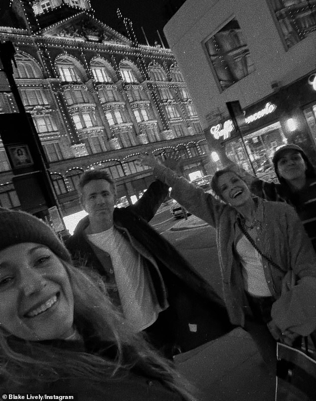 The couple took selfies as they explored the city with friends and family