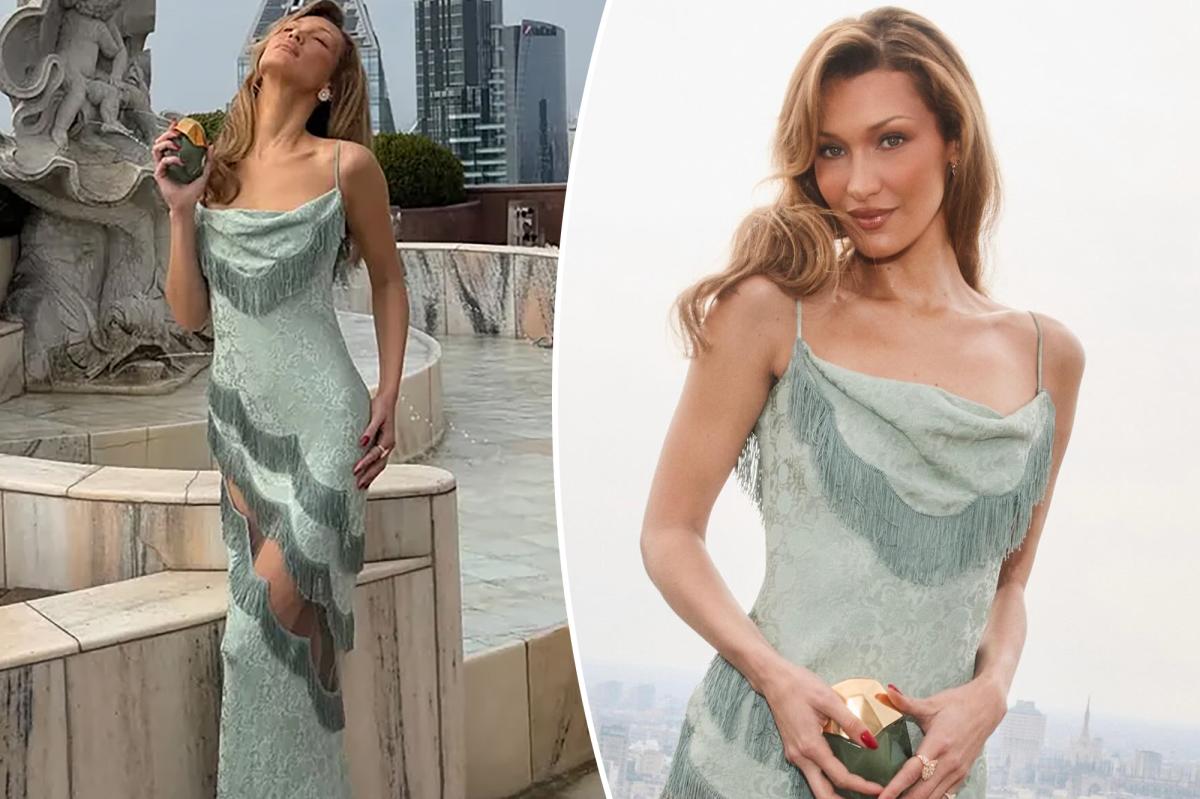 Bella Hadid channels Nicole Kidman in vintage cutout Christian Dior