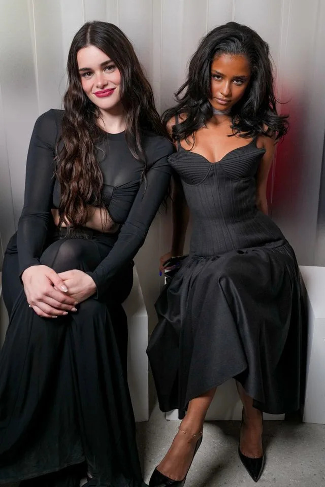 Barbie Ferreira and Tyla at the Jean-Paul Gaultier show at Paris Fashion Week Fall 2026 on March 8, 2026.Credit: Getty Images