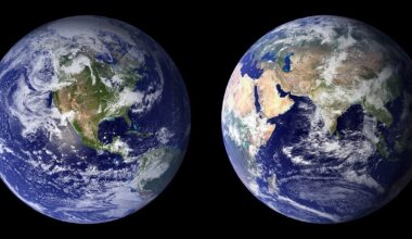 The greenery of plant life is clearly visible from space (Credit : Reto Stöckli/MODIS/USGS)