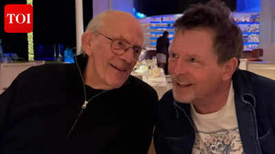 ‘Back To The Future’ stars Michael J. Fox and Christopher Lloyd reunite ahead of film’s 40th anniversary