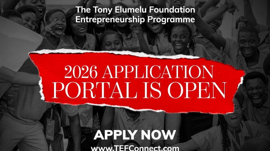 Apply for the Tony Elumelu Foundation Entrepreneurship Programme 2026: $5,000 Seed Funding for Young African Entrepreneurs