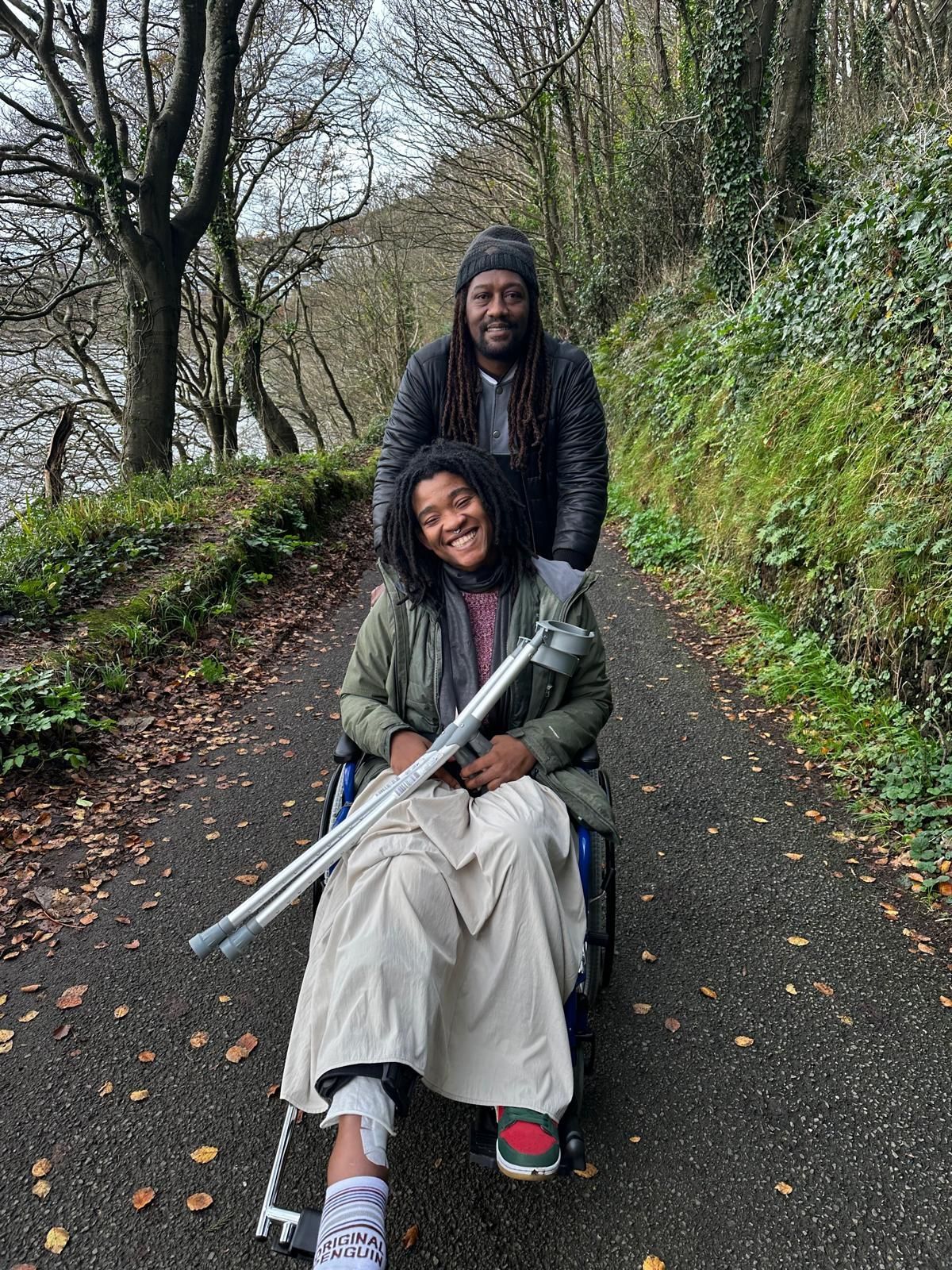 Junia Van Belle and her partner 