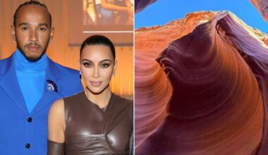 Lewis Hamilton and Kim Kardashian share pictures from US getaway as Australian Grand Prix looms