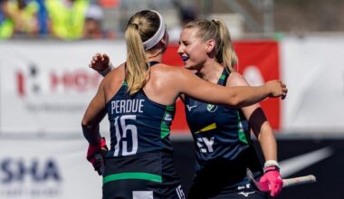 Niamh Carey and Caoimhe Perdue on target as Ireland women’s hockey team reach last four in World Cup qualifiers