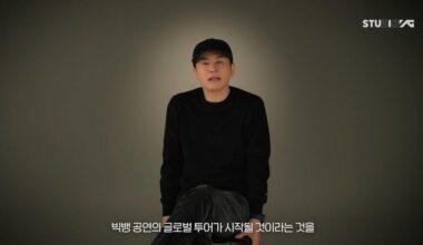 Yang Hyun-suk, founder and executive producer of YG Entertainment, announces a comeback tour of BIGBANG in a video posted on the company