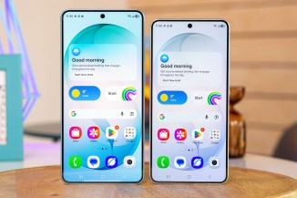 Samsung Galaxy S26+ next to the Galaxy S26