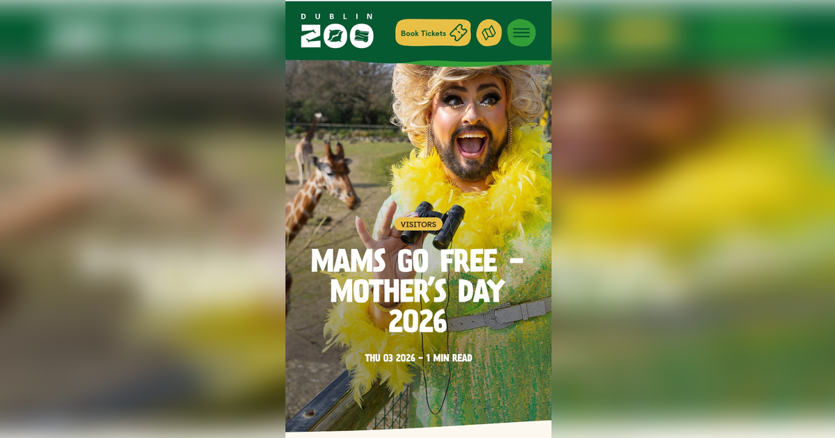 Row erupts over use of 'drag queen' in Dublin Zoo Mother's Day advertising campaign