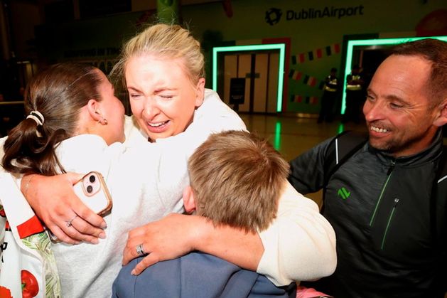 Middle East latest: Relieved family reunions at Dublin Airport as chartered flight lands