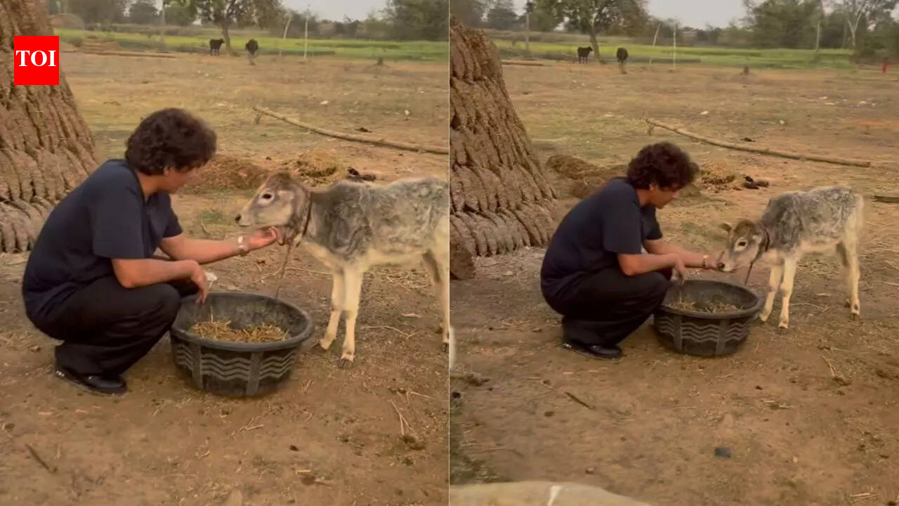 The Great Indian Kapil Show fame Sunil Grover makes new friends on the highway; see pics