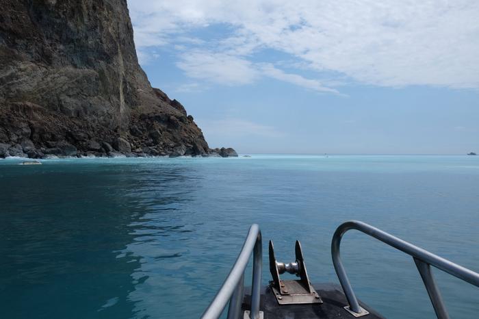 White water of Kueishantao: Sulfur-containing hydrothermal fluids make the sea appear milky. Photo: MARUM – Center for Marine Environmental Sciences, University of Bremen; S. Bühring