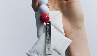 A piece of merchandise to be sold at a pop-up store in Seoul to mark the release of BTS