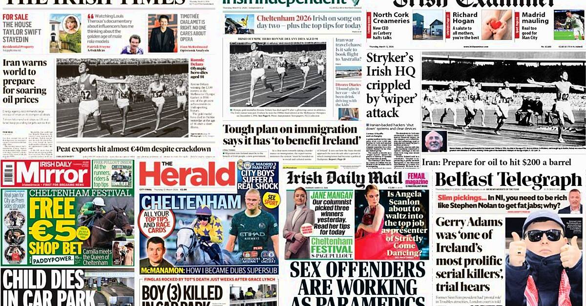 What the papers say: Thursday's front pages