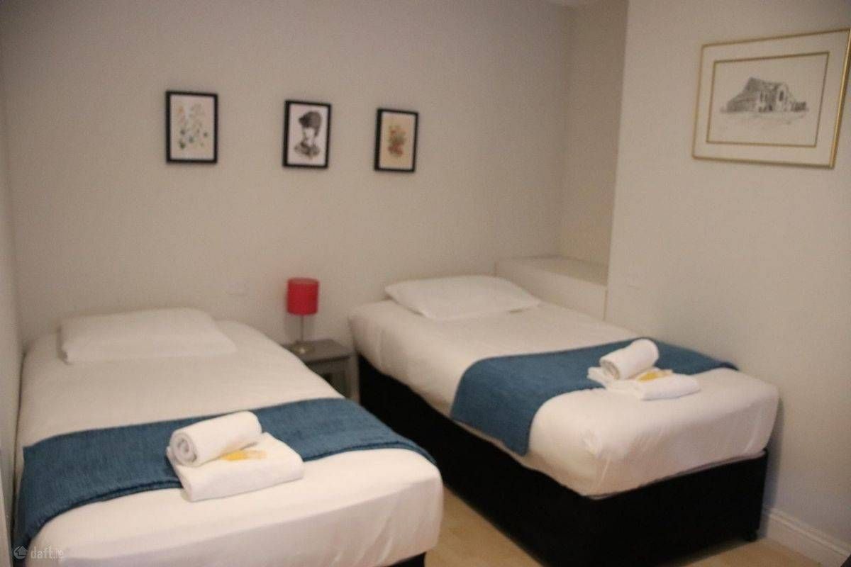 The bedroom area in the €199 a week to share with a stranger in Rathmines