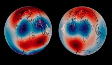 Earth's magnetic field affected by anomaly