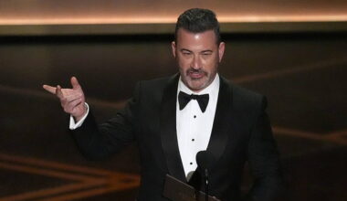 Jimmy Kimmel makes dig at Trump on Oscars stage