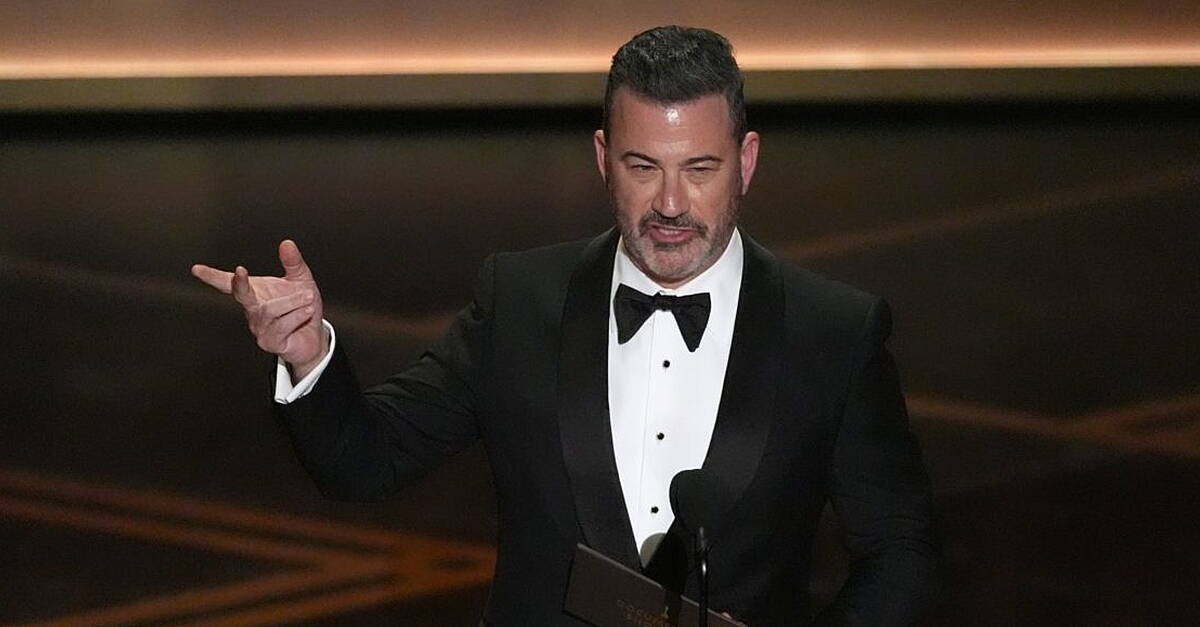 Jimmy Kimmel makes dig at Trump on Oscars stage