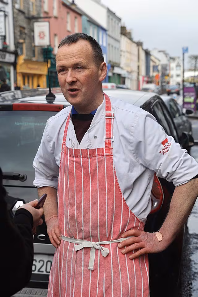 Denis Cronin during an interview on High Street in Killarney 