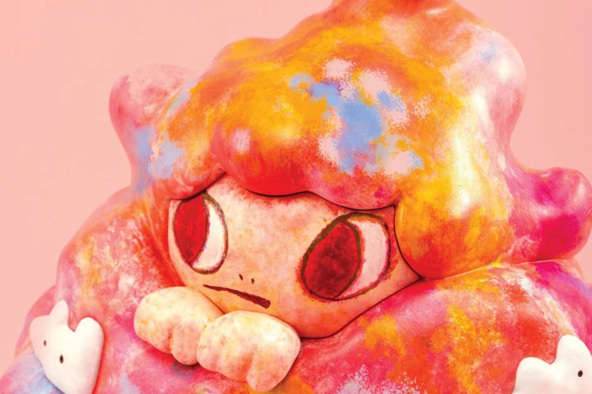 Ayako Rokkaku Made a Lamp From Abstract Fingerpaintings