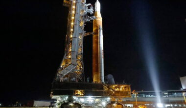 Nasa hauls repaired Moon rocket back to pad ahead of planned launch in April