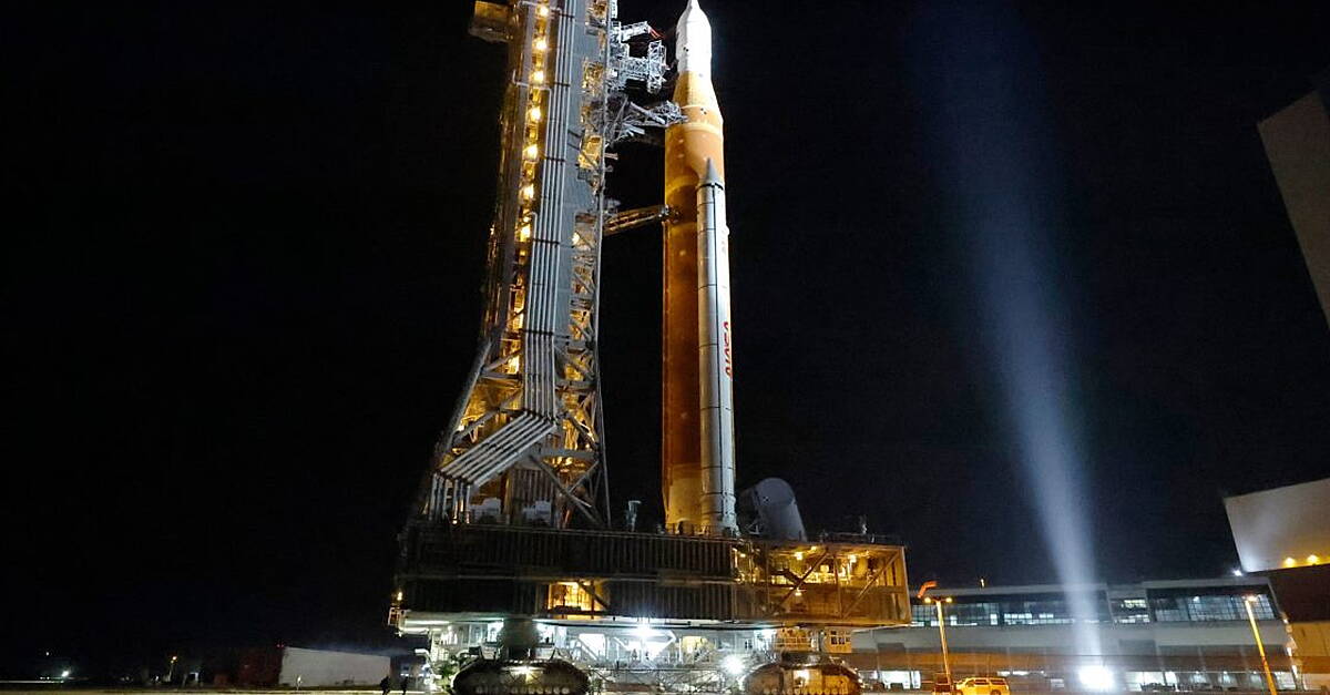 Nasa hauls repaired Moon rocket back to pad ahead of planned launch in April