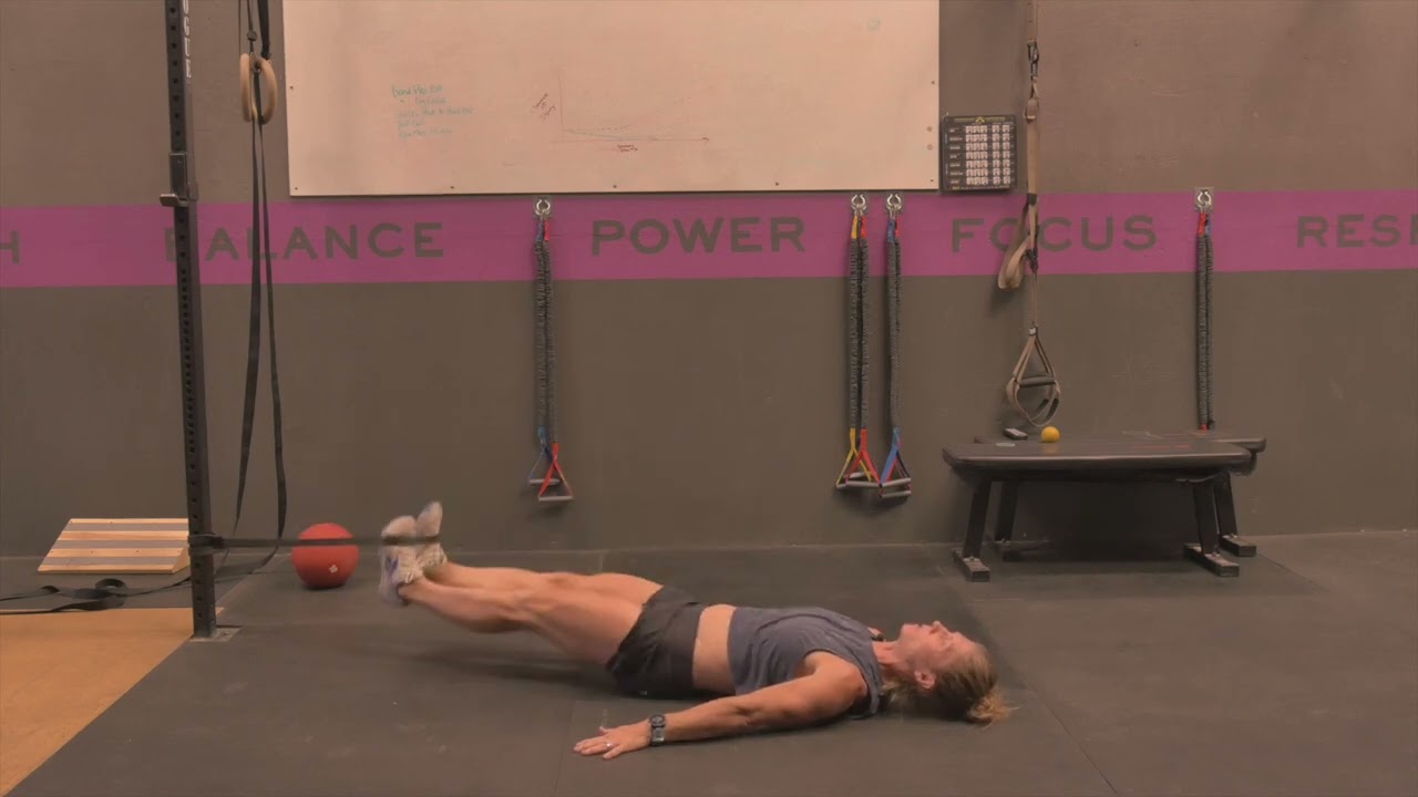 Supine Banded Reverse Squat - YouTube